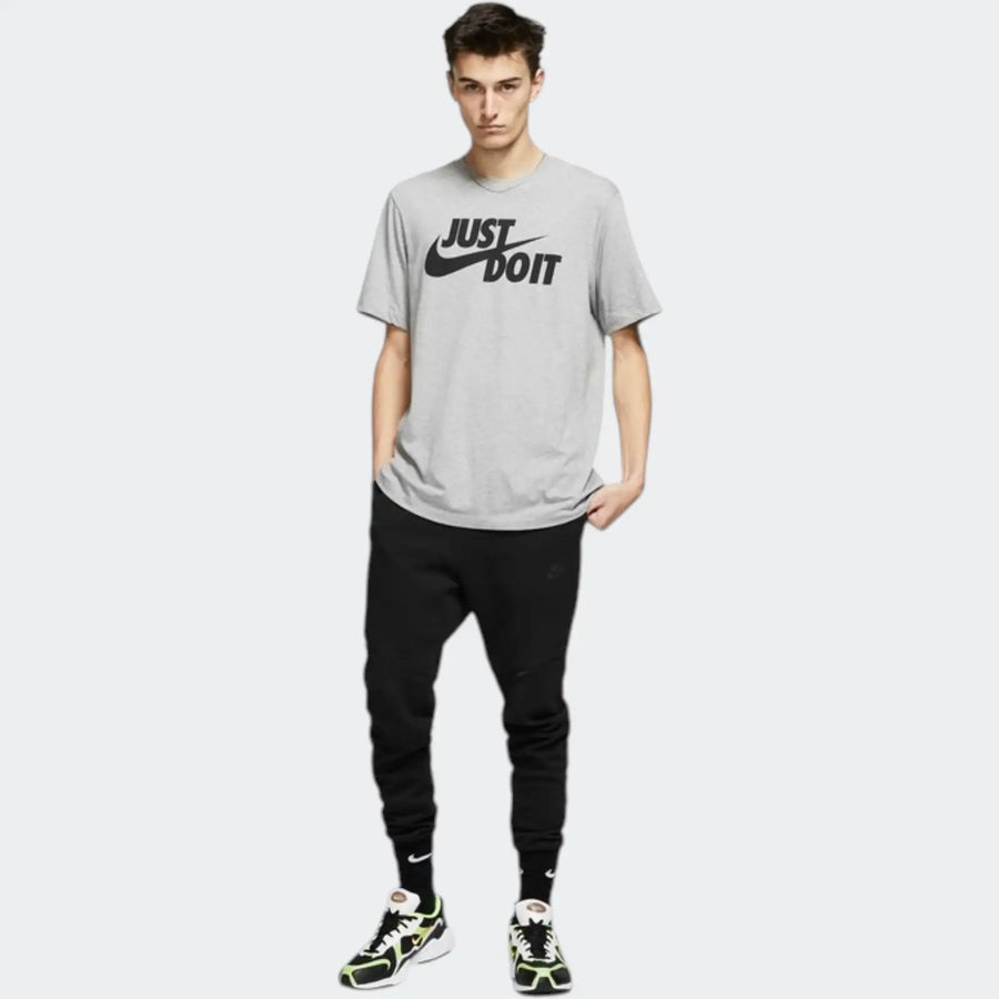 M Nsw Tee Just Do It Swoosh Grey T-Shirts