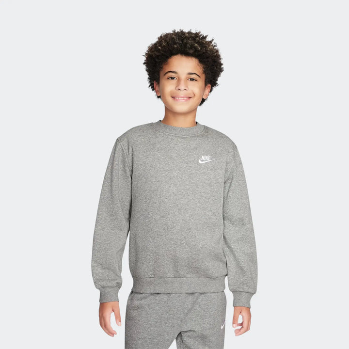 K Nsw Club Flc Crew Ls Lbr Grey Sweatshirts