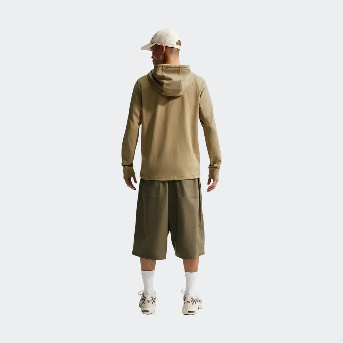 M Nk Club Knit Po Hoodie Brown Hoodies