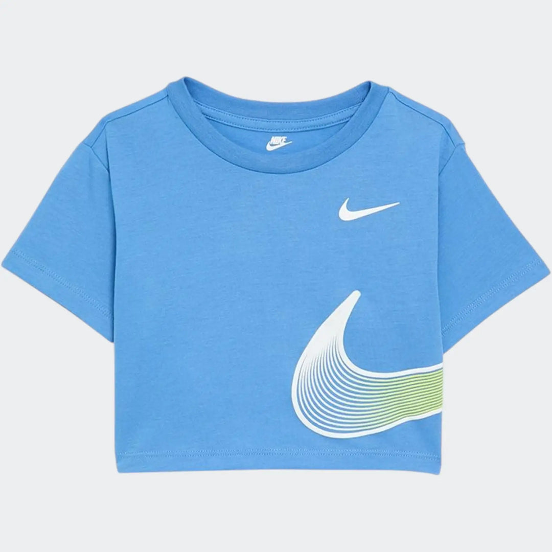 Nkg Swoosh Motion Boxy Ss Tee Blue T-Shirts