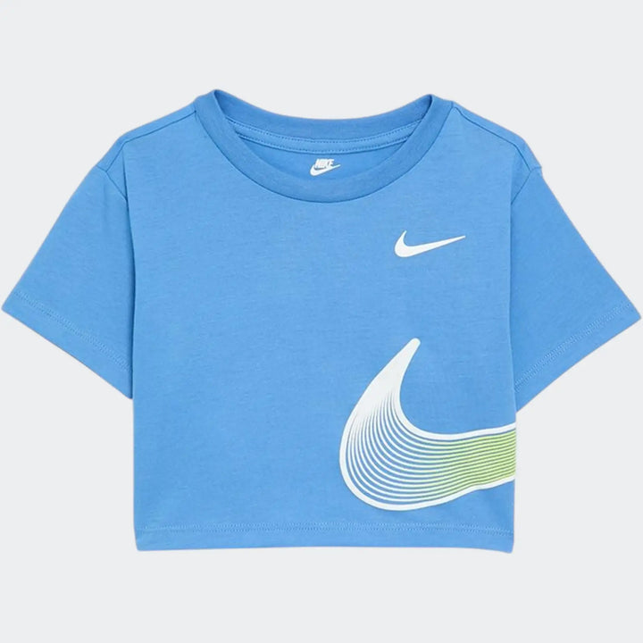 Nkg Swoosh Motion Boxy Ss Tee Blue T-Shirts