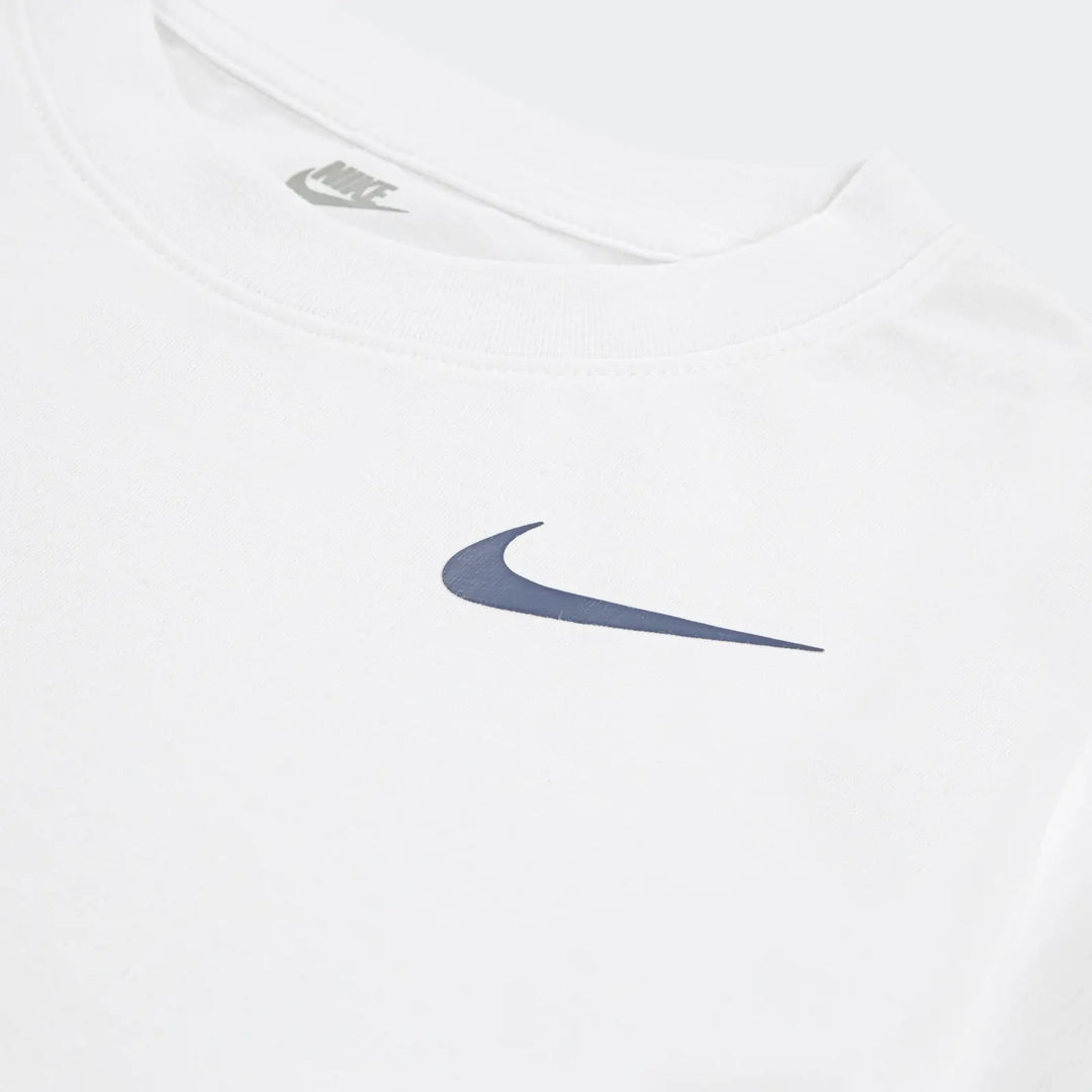 Nike Girls Swoosh Motion Boxy Short Sleeve T-Shirt - White
