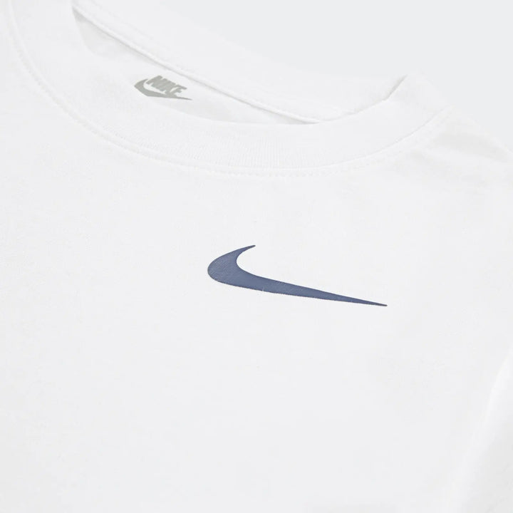 Nike Girls Swoosh Motion Boxy Short Sleeve T-Shirt - White