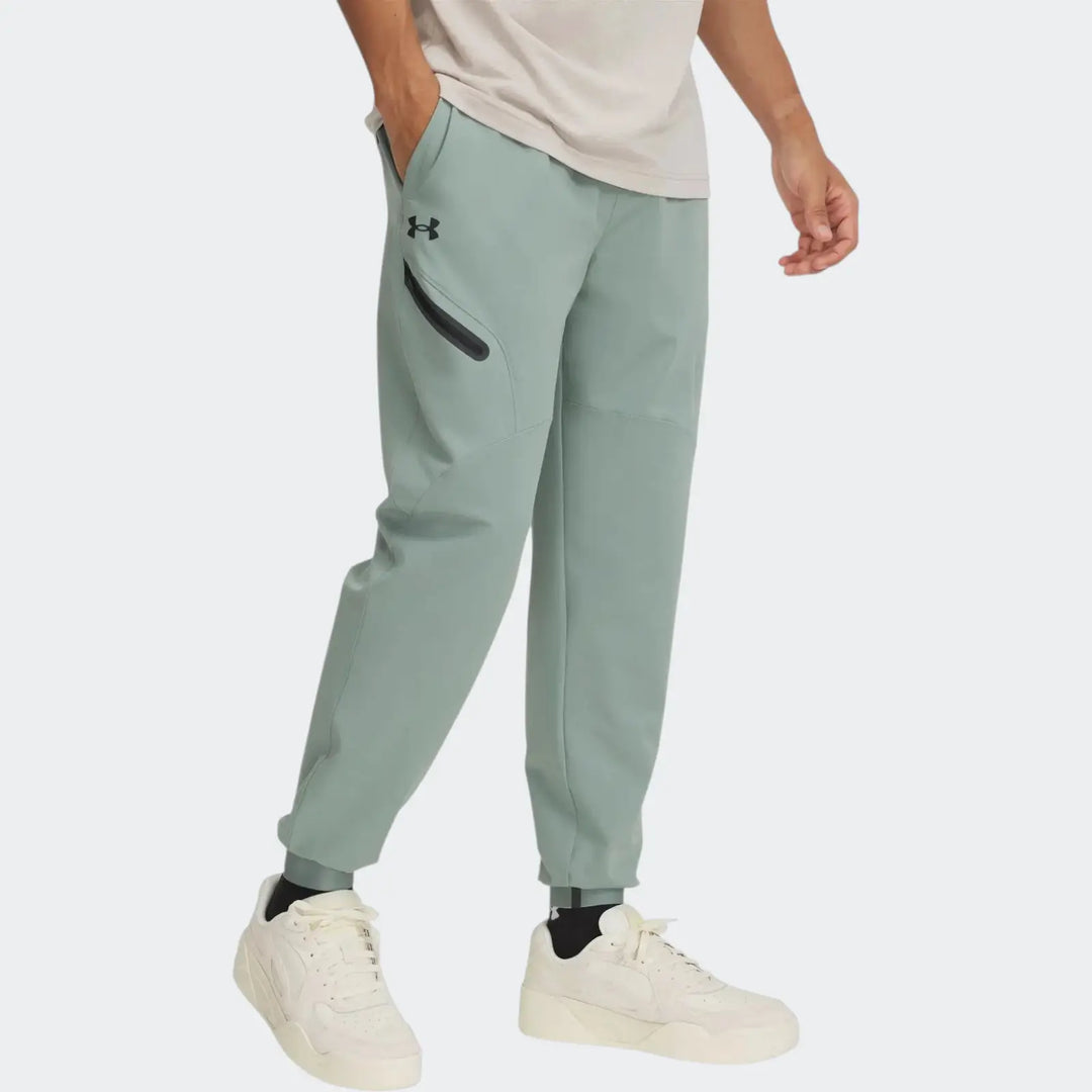 Ua Unstoppable Woven Green Joggers