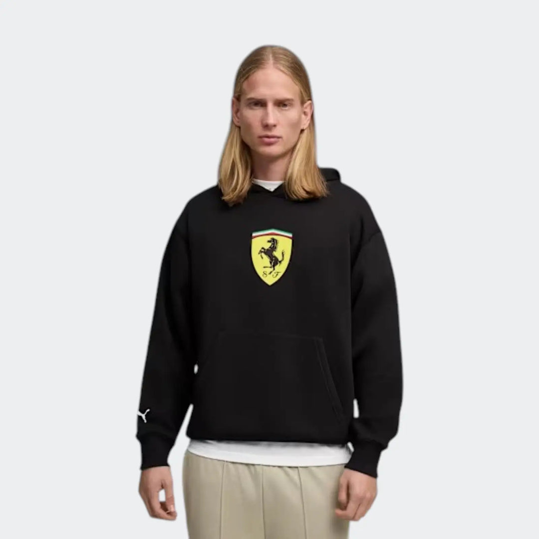 Ferrari Shield Hoodie Black Hoodies