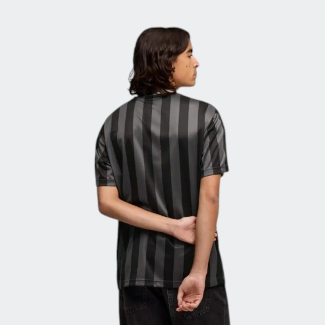 Ess Relaxed Stripped Football Jsy Black Jersey