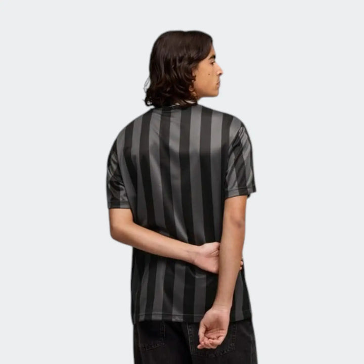 Ess Relaxed Stripped Football Jsy Black Jersey