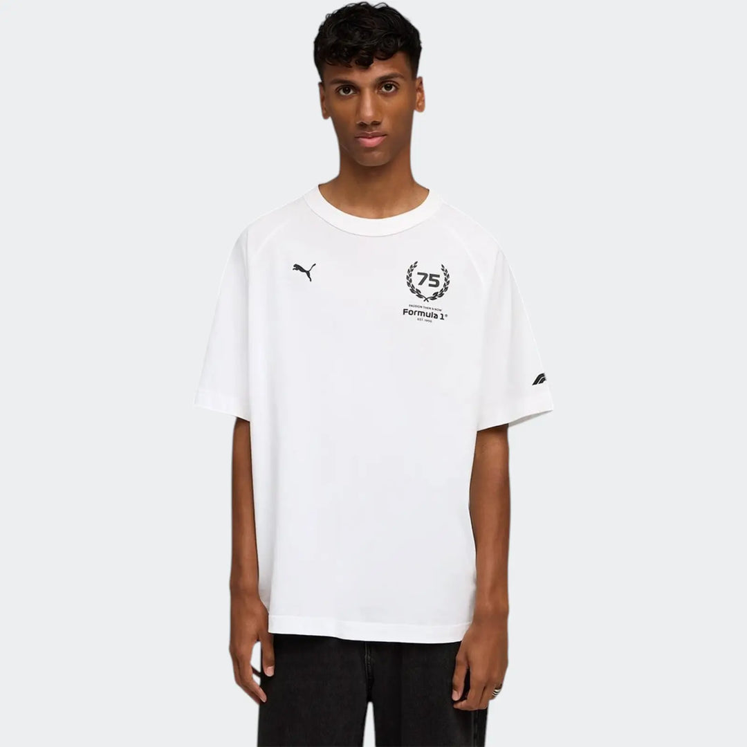 F1 Tee 75Yrs Relaxed White T-Shirts