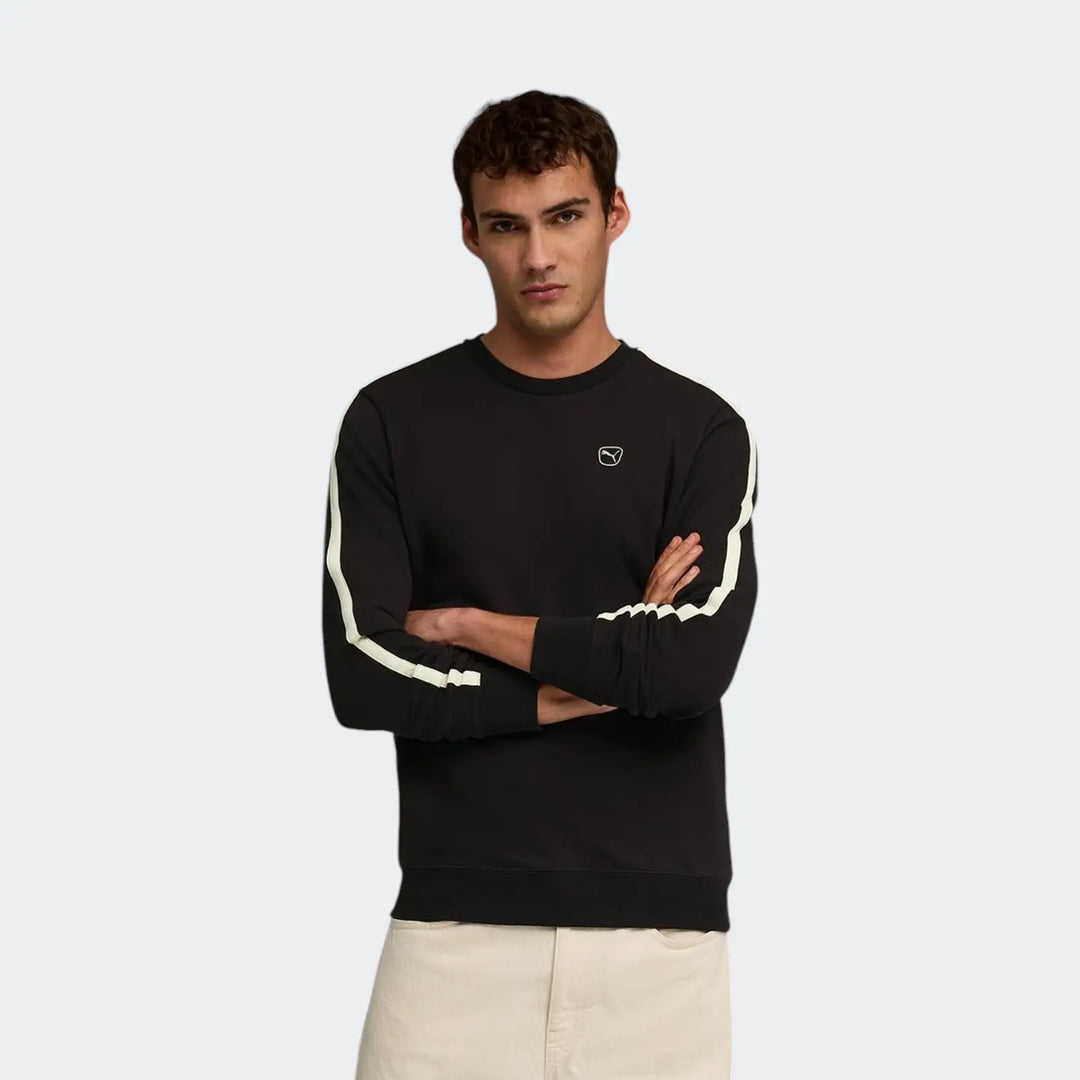 Ess Elevated Crew Tr Black Sweatshirts