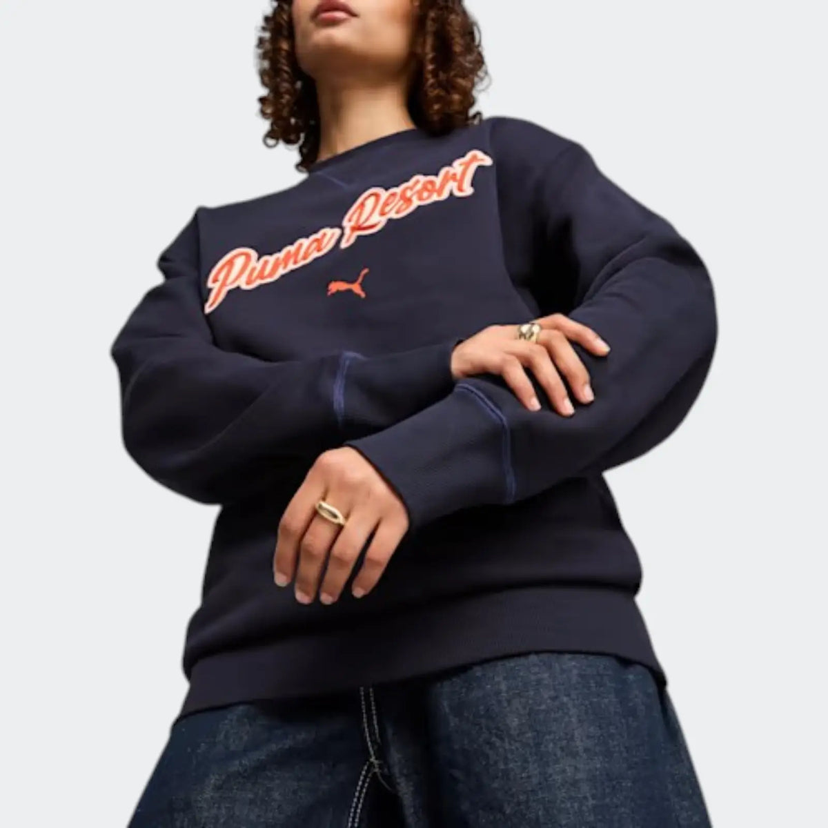 Premium Ess Relaxed Blue Sweaters