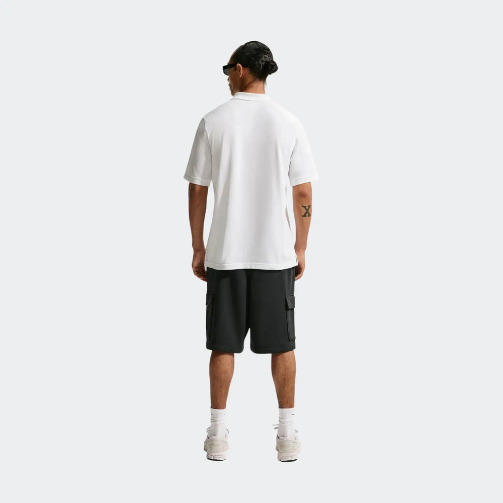 M Nk Club Ss Polo Pique White Polo Shirts