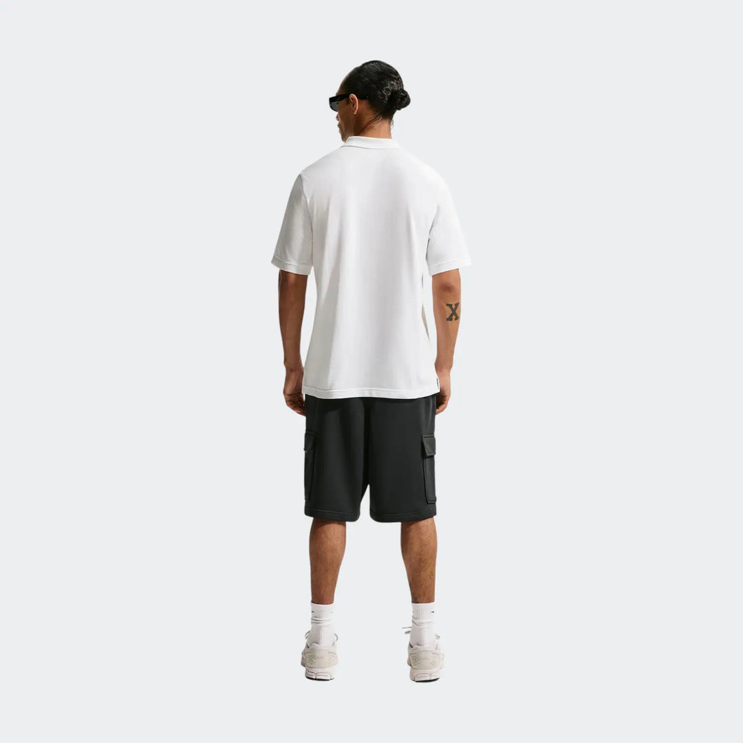 M Nk Club Ss Polo Pique White Polo Shirts