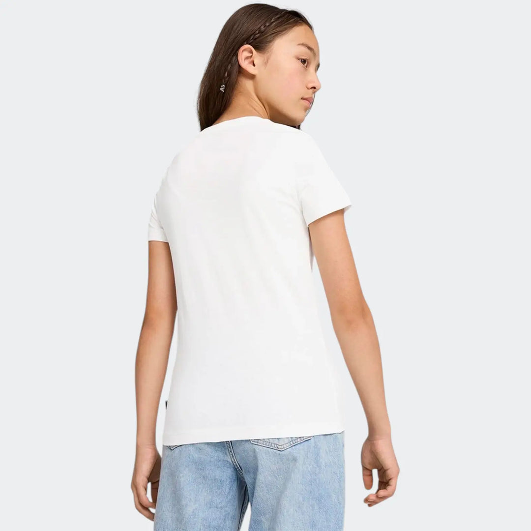 Ess +Script Mettallic Tee White T-Shirts