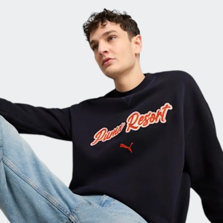 Premium Ess Relaxed Blue Sweaters