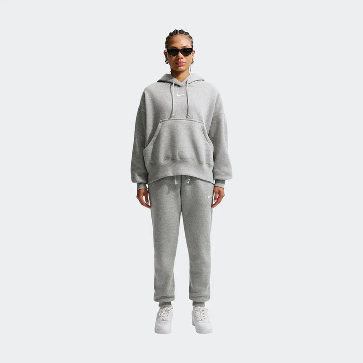W Nsw Phnx Flc Mr Pant Std Grey Sweatpants