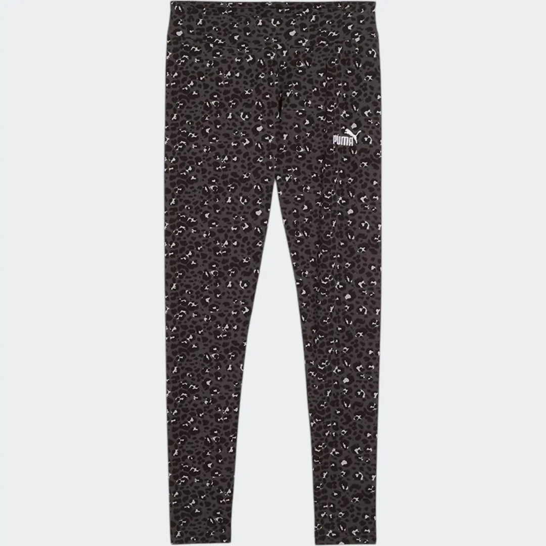 Ess+ Animal Aop Leggings Black Leggings