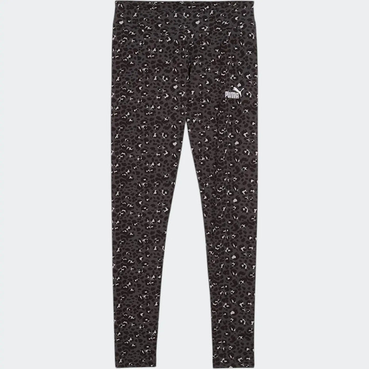 Ess+ Animal Aop Leggings Black Leggings
