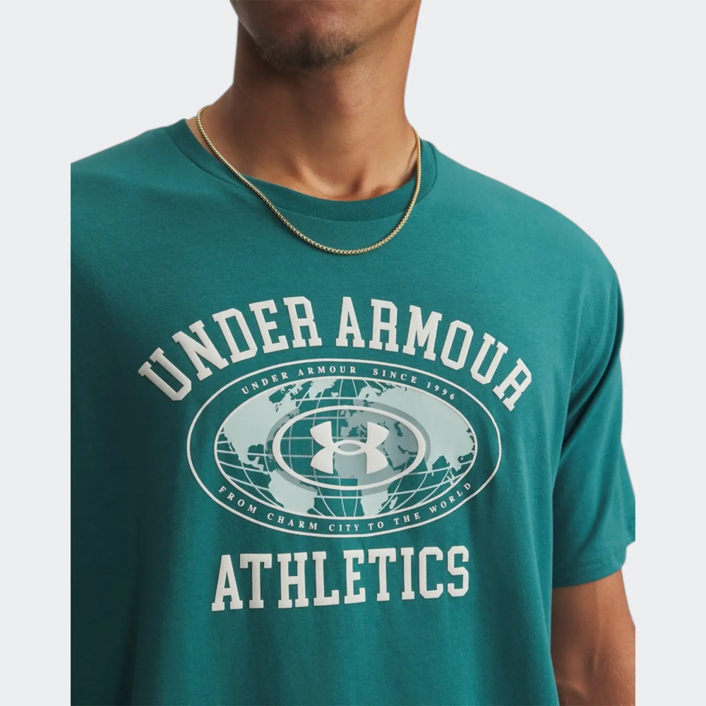 Ua M 60/40S Armor Globe Blue T-Shirt