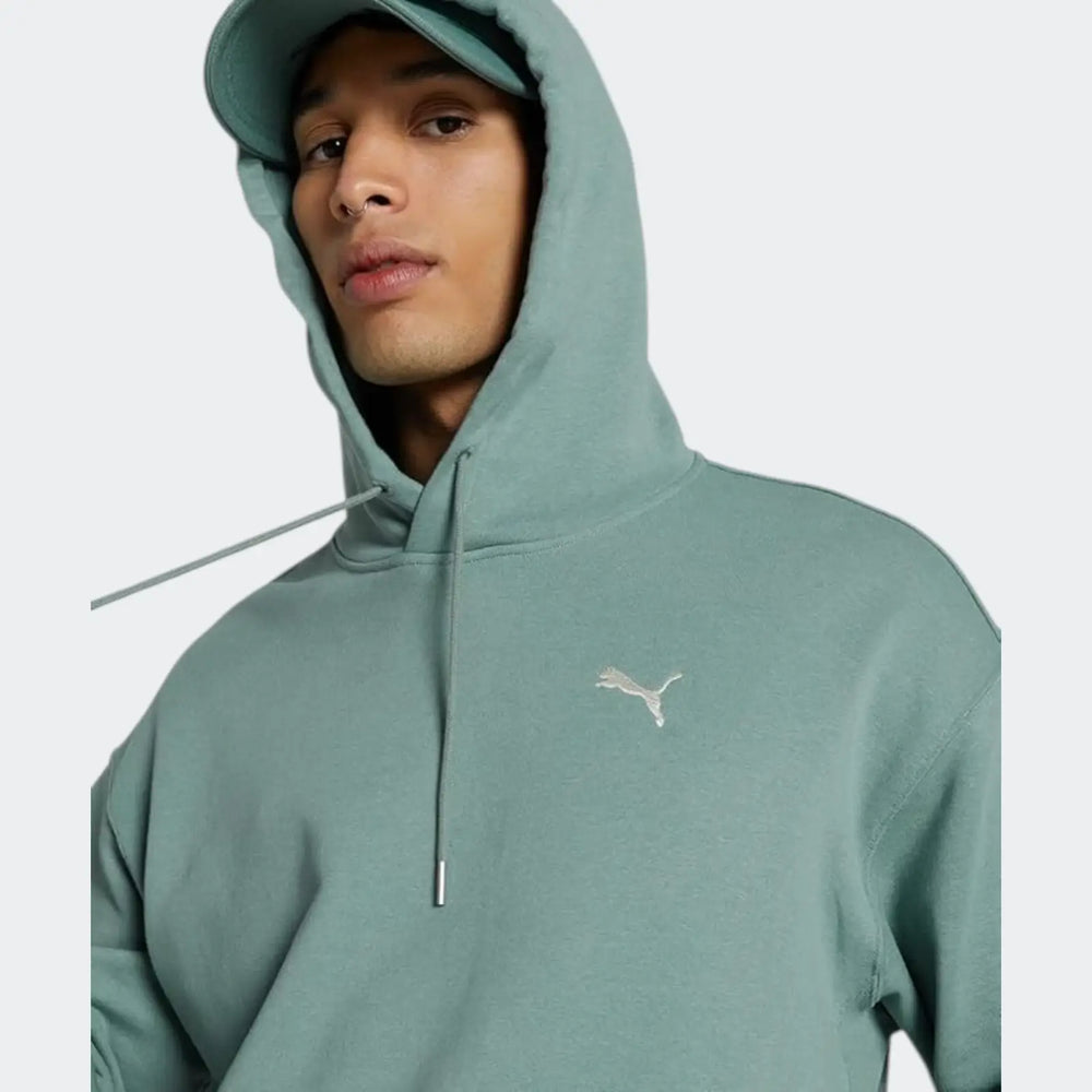Wardrobe Ess Relaxed Hoodie Green Hoodies