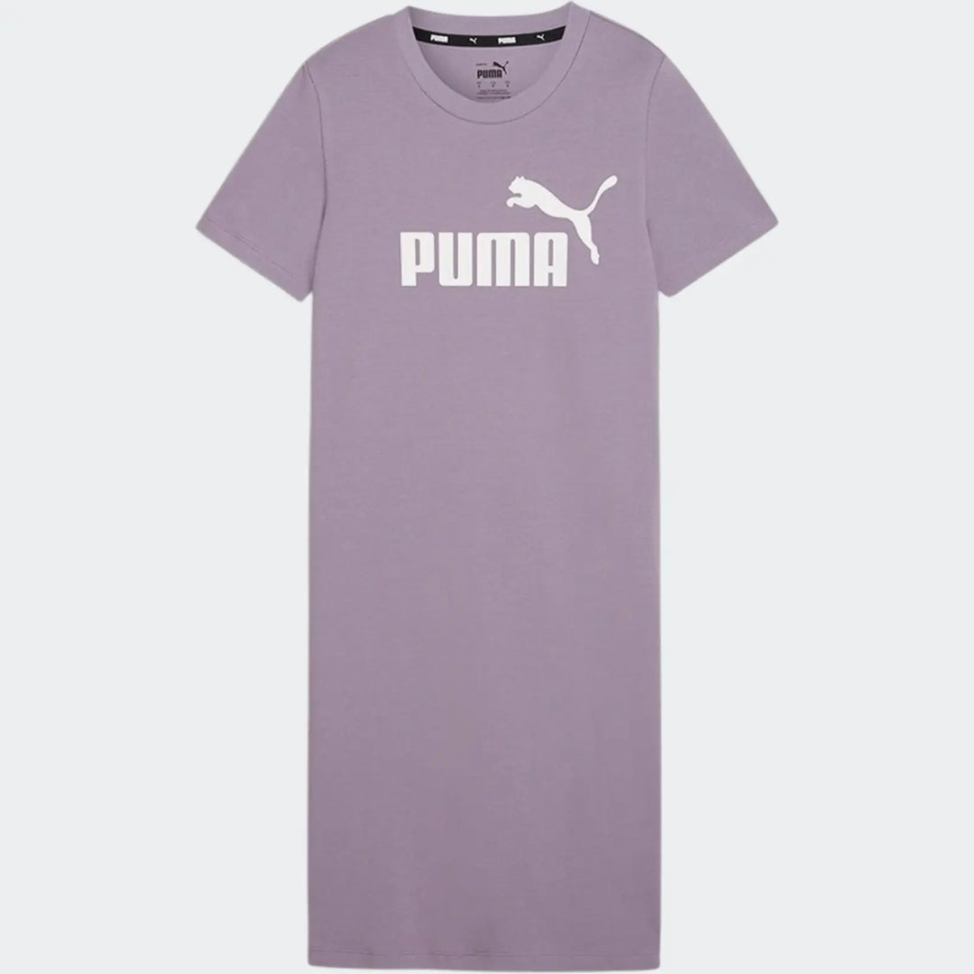 Ess Slim Tee Dress Purple Dresses