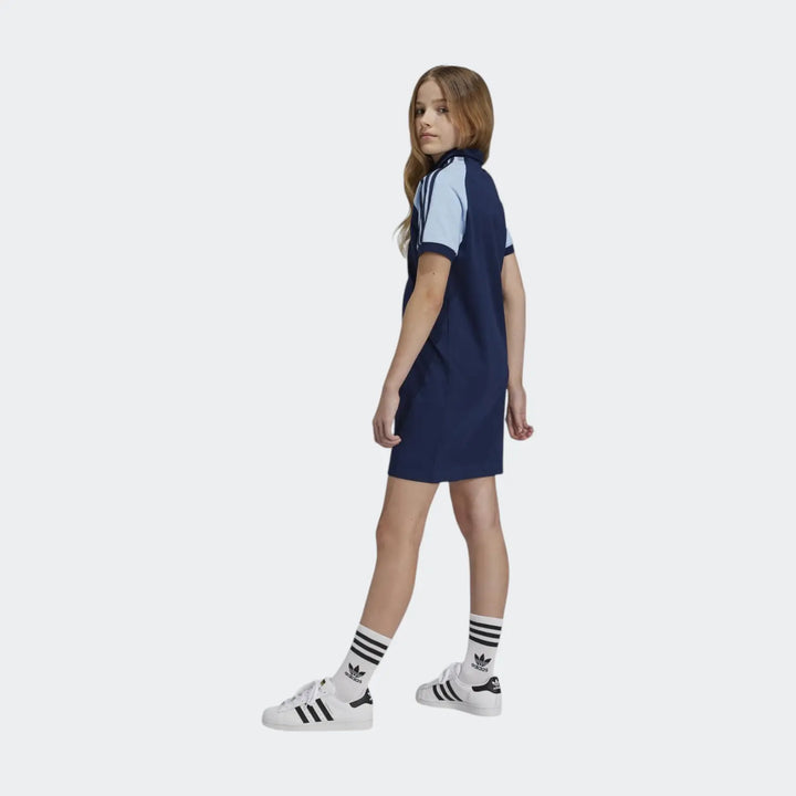 Polo Dress With Colorblock Kids