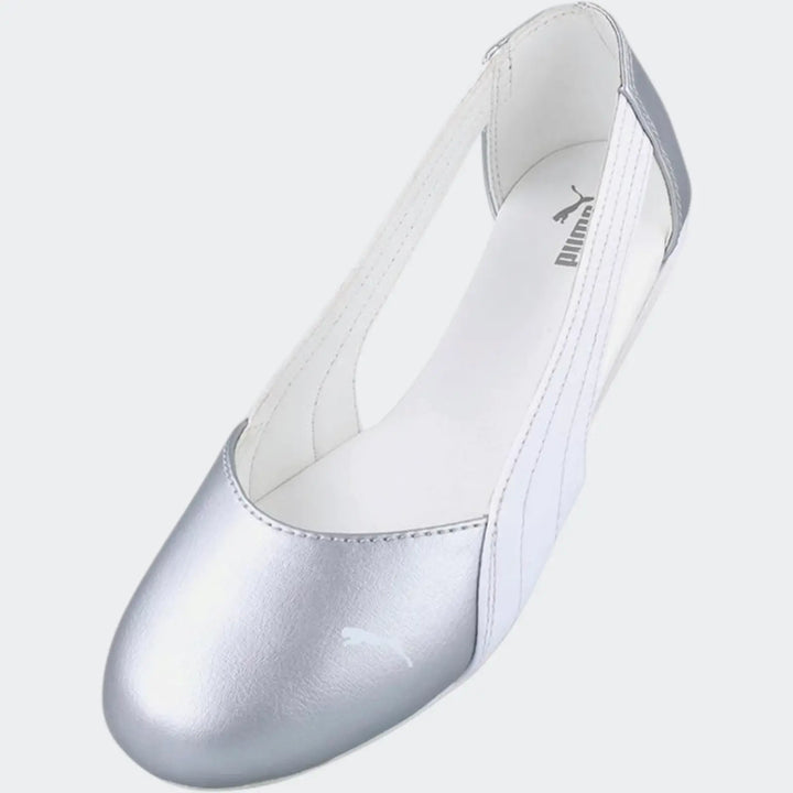 Basic Ballerina Cut Out Grey Pumps