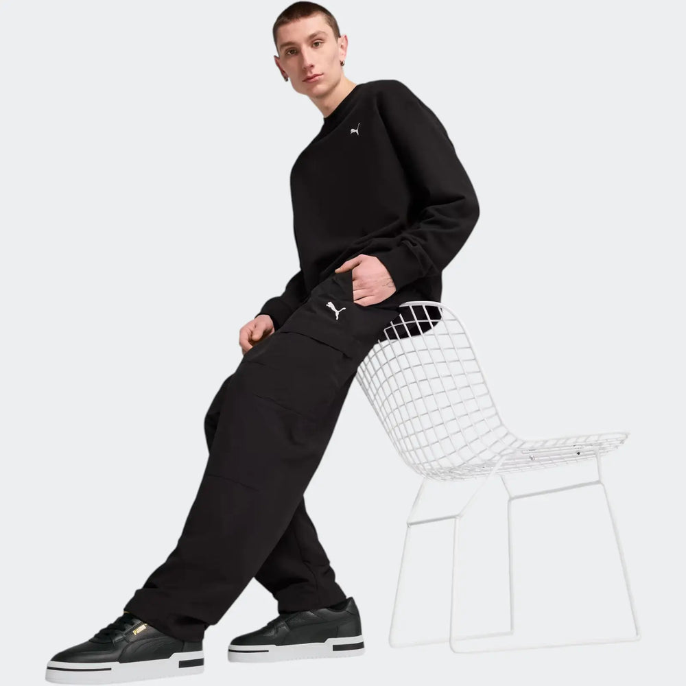 Wardrobe Ess Relaxed Cargo Pants Black Pants