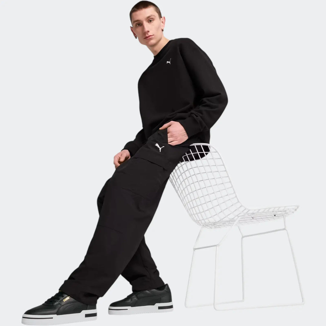 Wardrobe Ess Relaxed Cargo Pants Black Pants