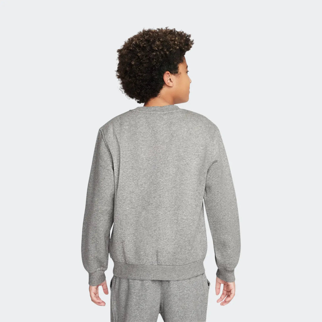 K Nsw Club Flc Crew Ls Lbr Grey Sweatshirts