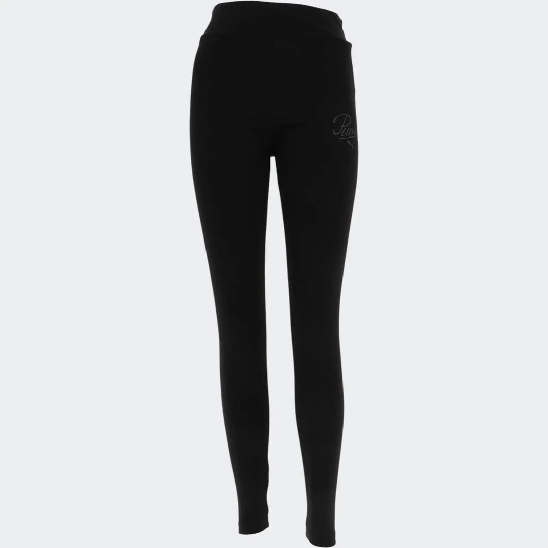 Ess Script High-Waist Leggings Black Leggings