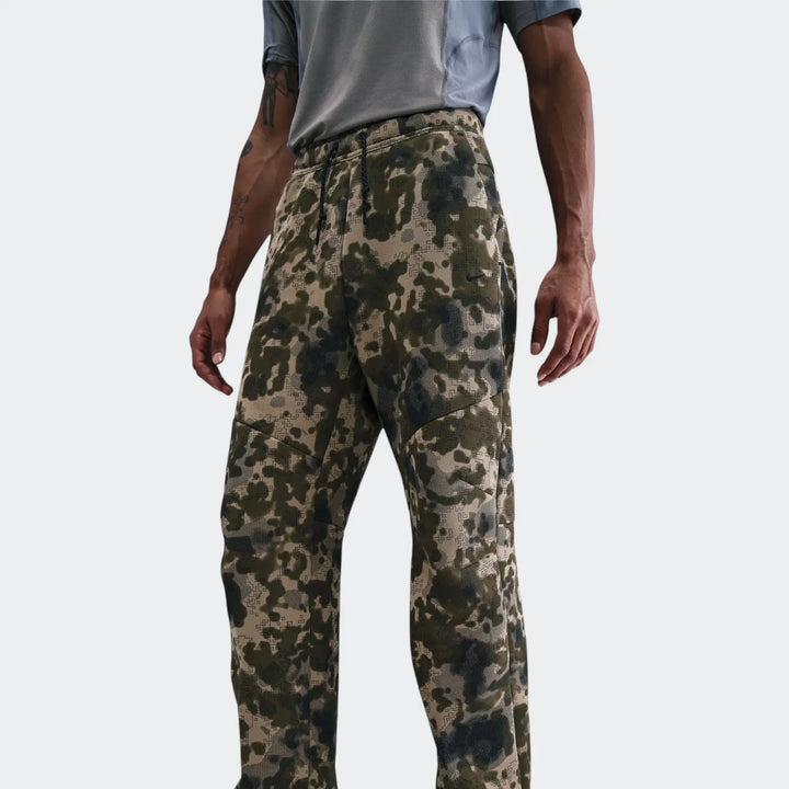 Nike Tech Men'S Open-Hem Fleece Camo Pants