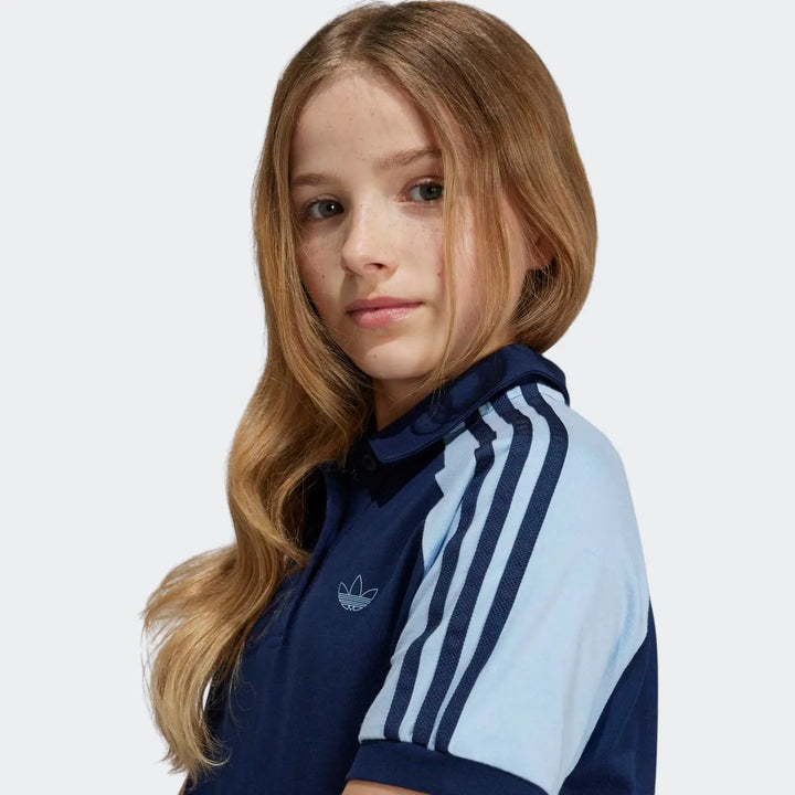 Polo Dress With Colorblock Kids