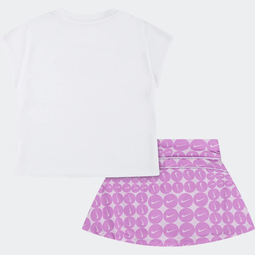Nike Girls Essentials Allover Print Scooter Set - Purple