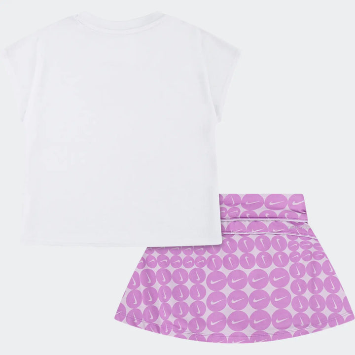 Nike Girls Essentials Allover Print Scooter Set - Purple