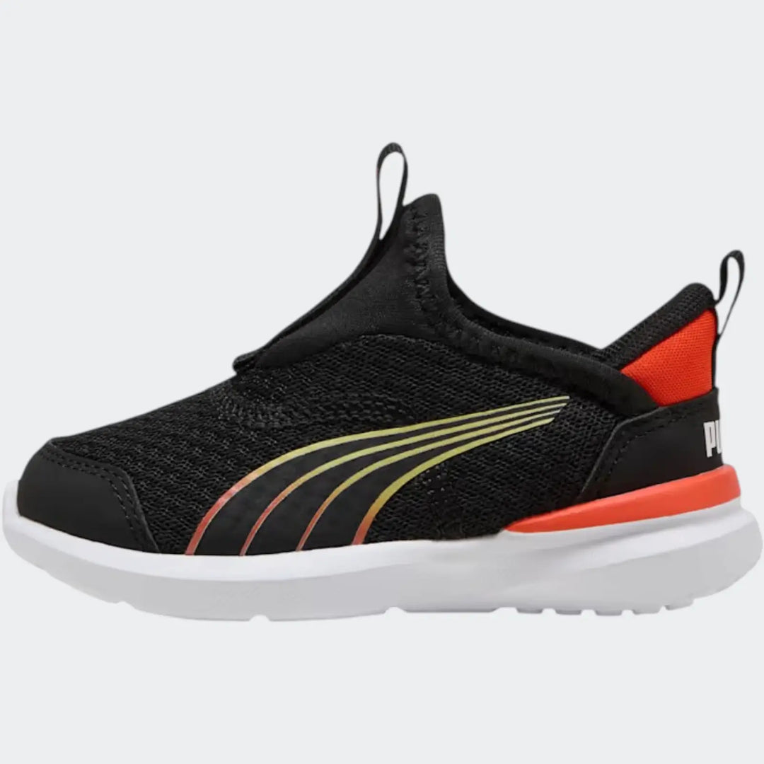 Kruz Sliptech Infants Black Sneakers