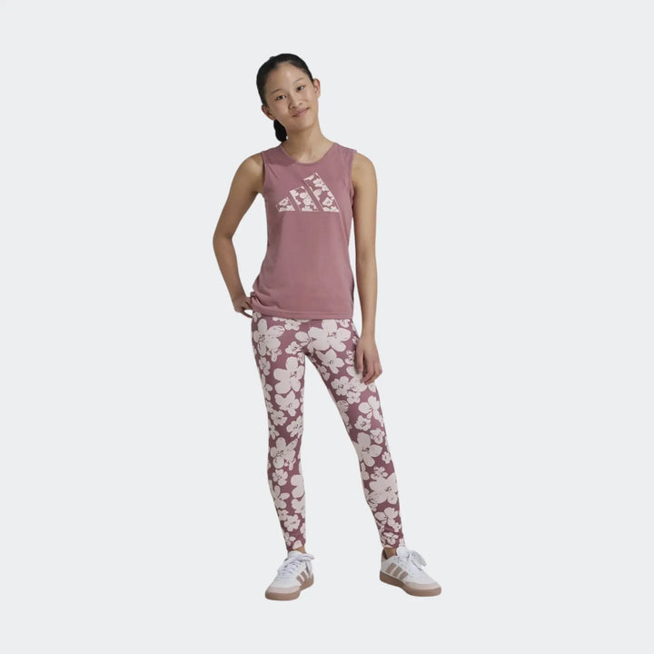 Train Essentials Seasonal Printed High Waisted 7/8 Training Leggings Kids