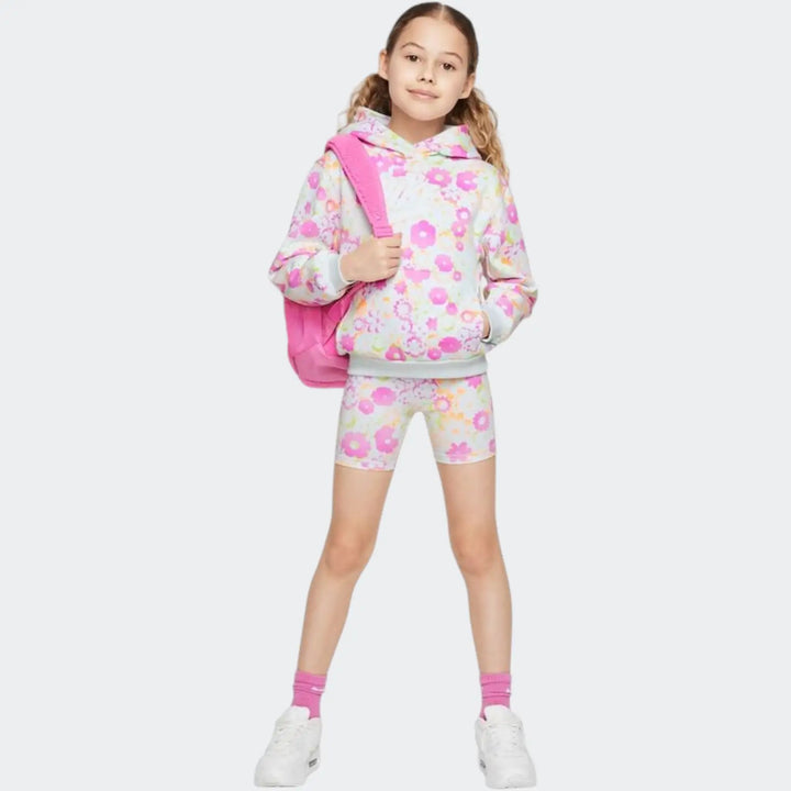 Nkg Flo-Ral Aop Pull Over Hoodie White Hoodies