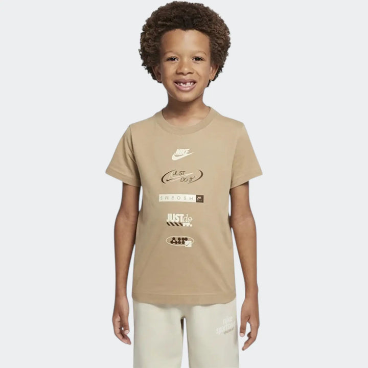 Nkb Nike Brandmark Stack Beige T-Shirts