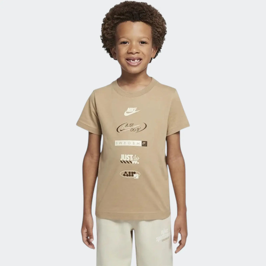 Nkb Nike Brandmark Stack Beige T-Shirts