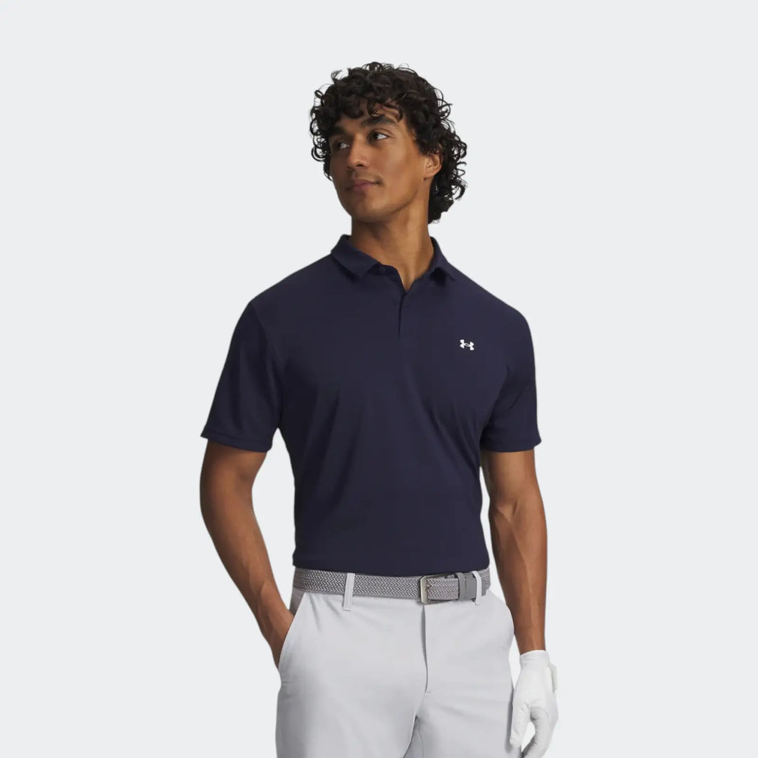 Ua T2G Pique Polo Blue Polo Shirts
