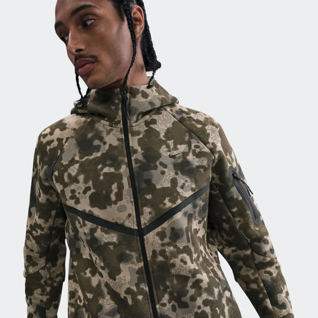 Men's Nike Tech Full-Zip Fleece Camo Windrunner Jacket