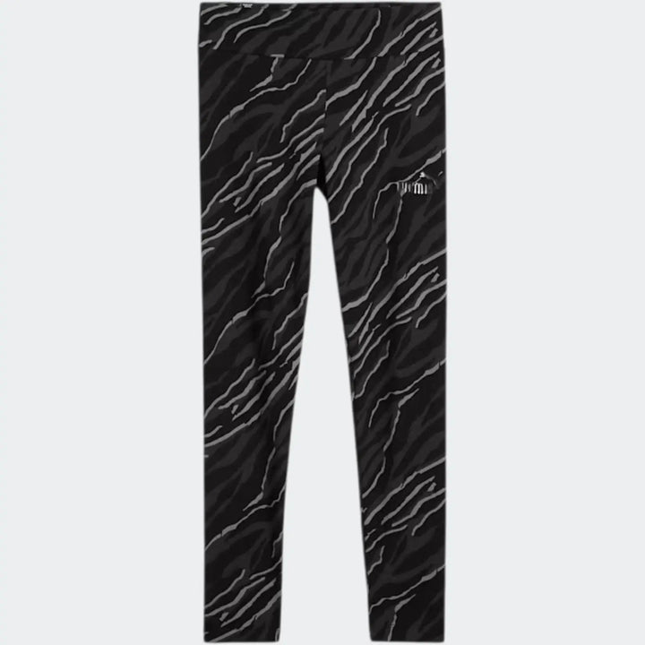 Ess +Animal Aop Leggings Black Leggings