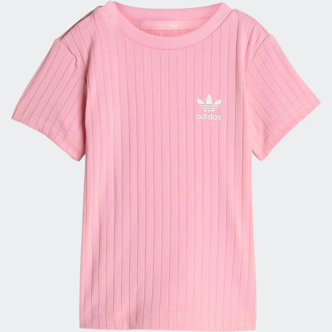 Regular Wide Rib Short T-Shirt Set