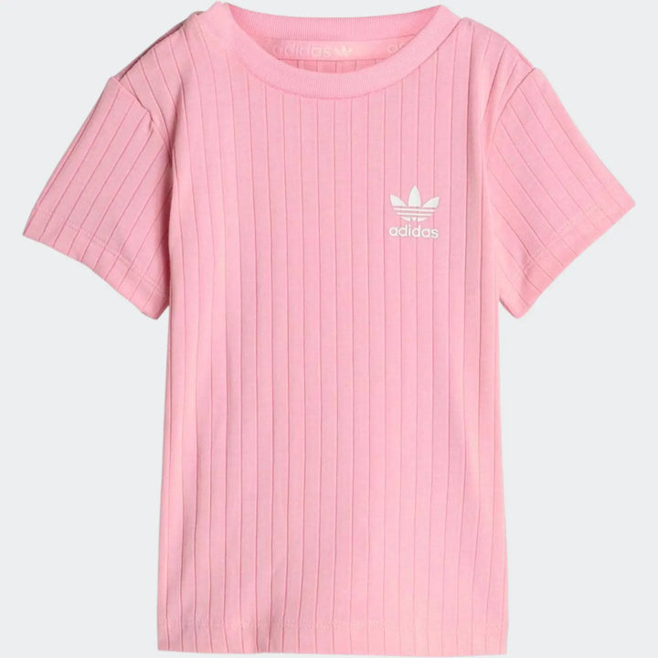 Regular Wide Rib Short T-Shirt Set
