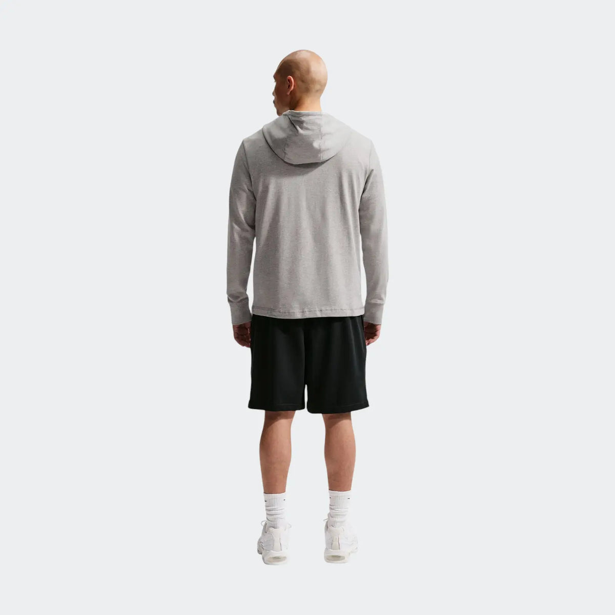 M Nk Club Knit Po Hoodie Grey Hoodies