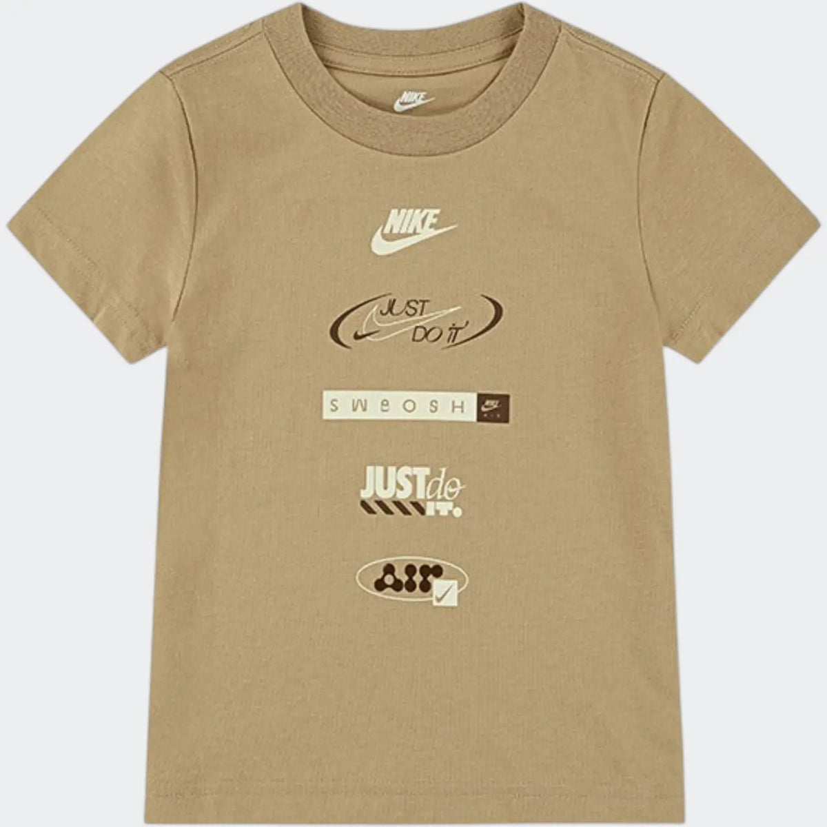 Nkb Bike Brandmark Stack Beige T-Shirts