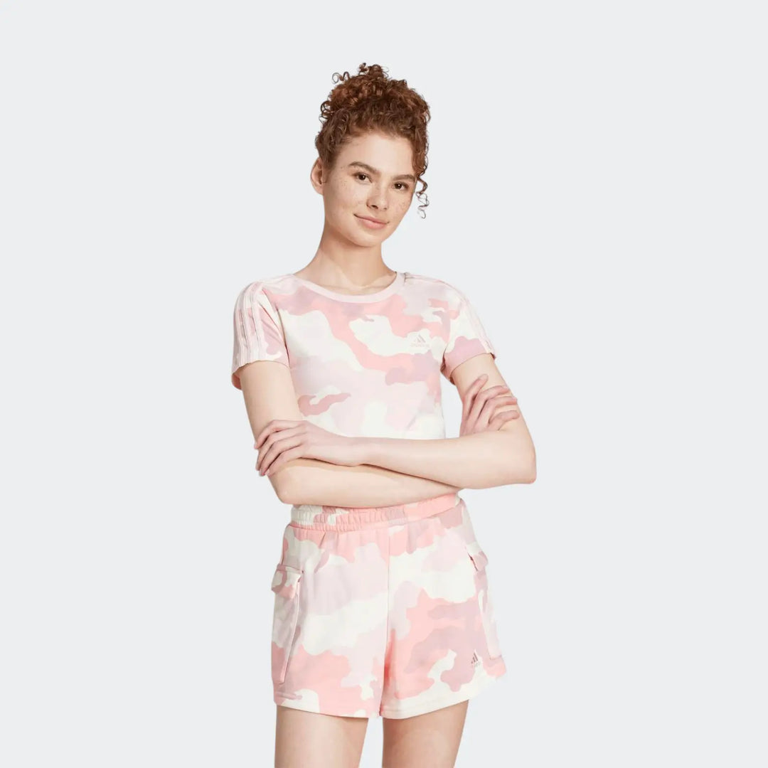 Essentials 3-Stripes Camo Print Baby T-Shirt
