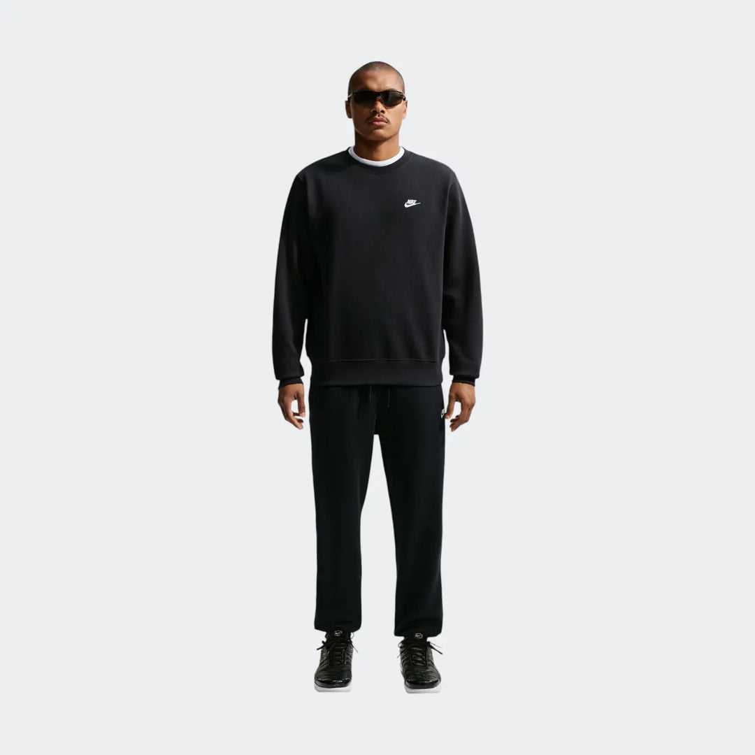 M Nk Club Bb Crew Black Sweatshirts