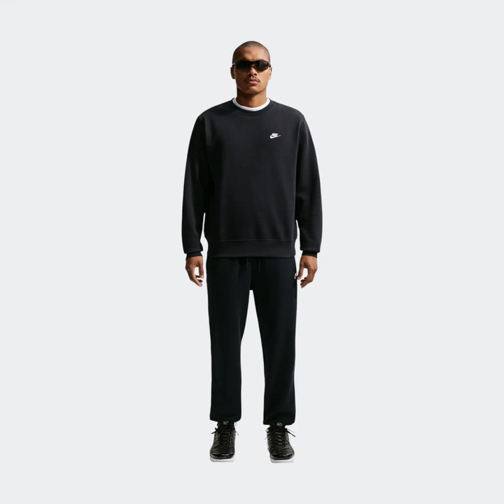 M Nk Club Bb Crew Black Sweatshirts
