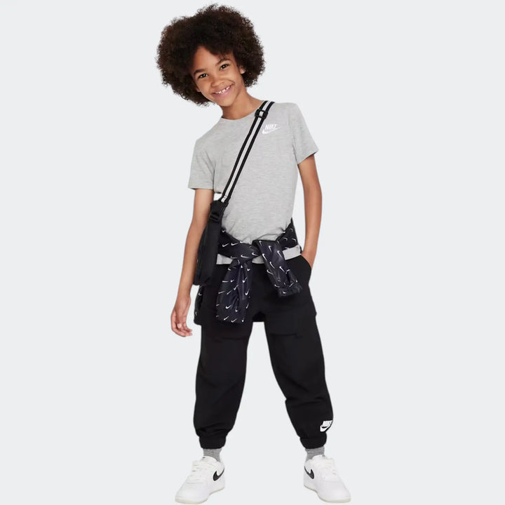 Nkn Nsw Embroid Futura Tee Grey T-Shirts